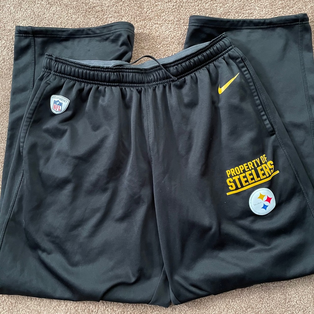 Nike Black and Yellow Steelers Sweatpants